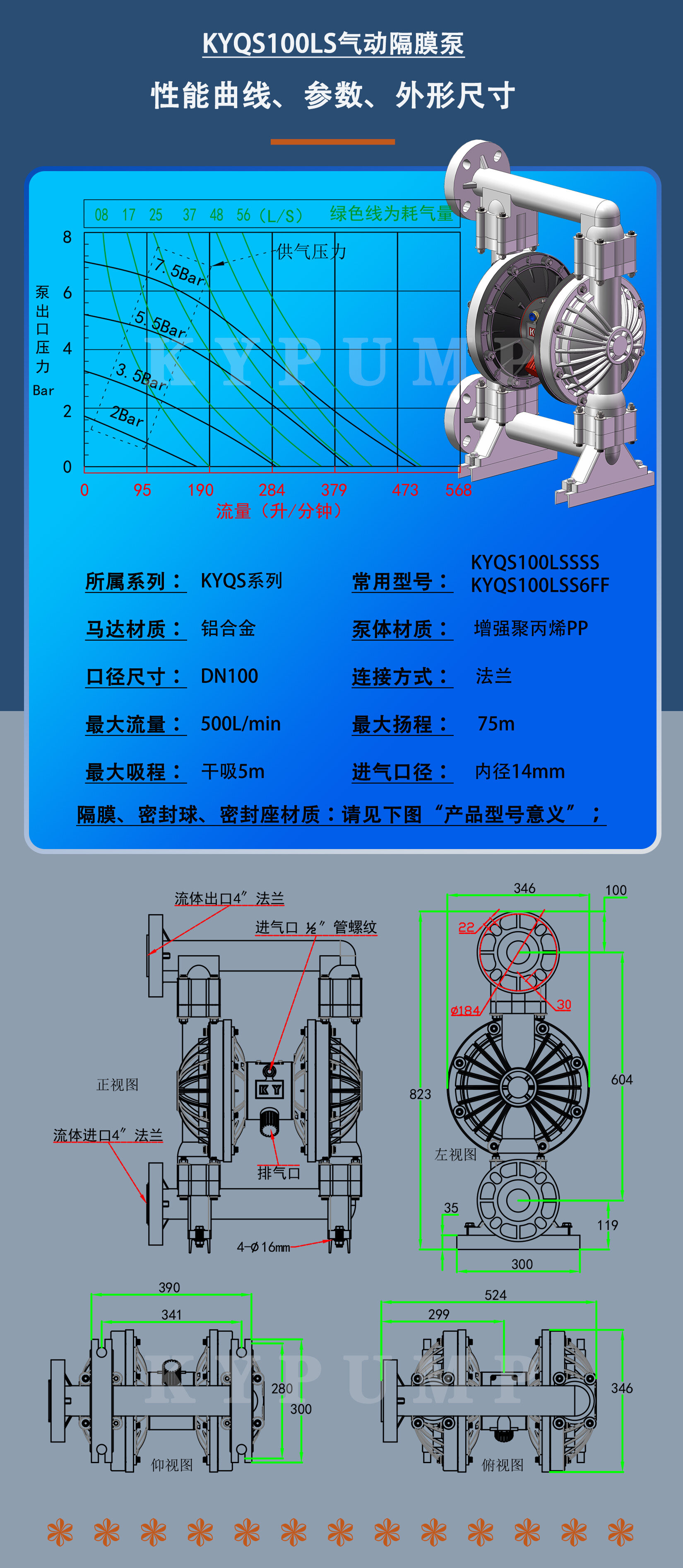 KYQS100LS泵详细参数