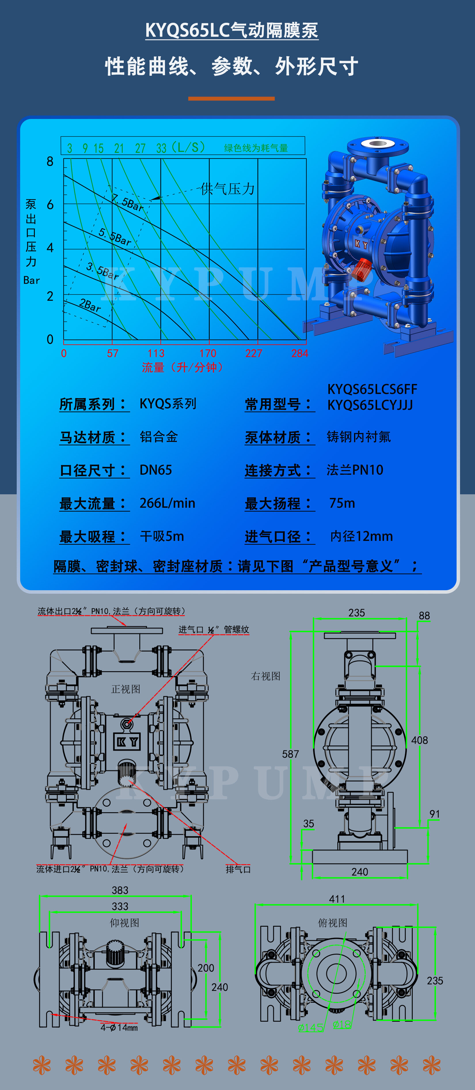 KYQS65LC泵详细参数