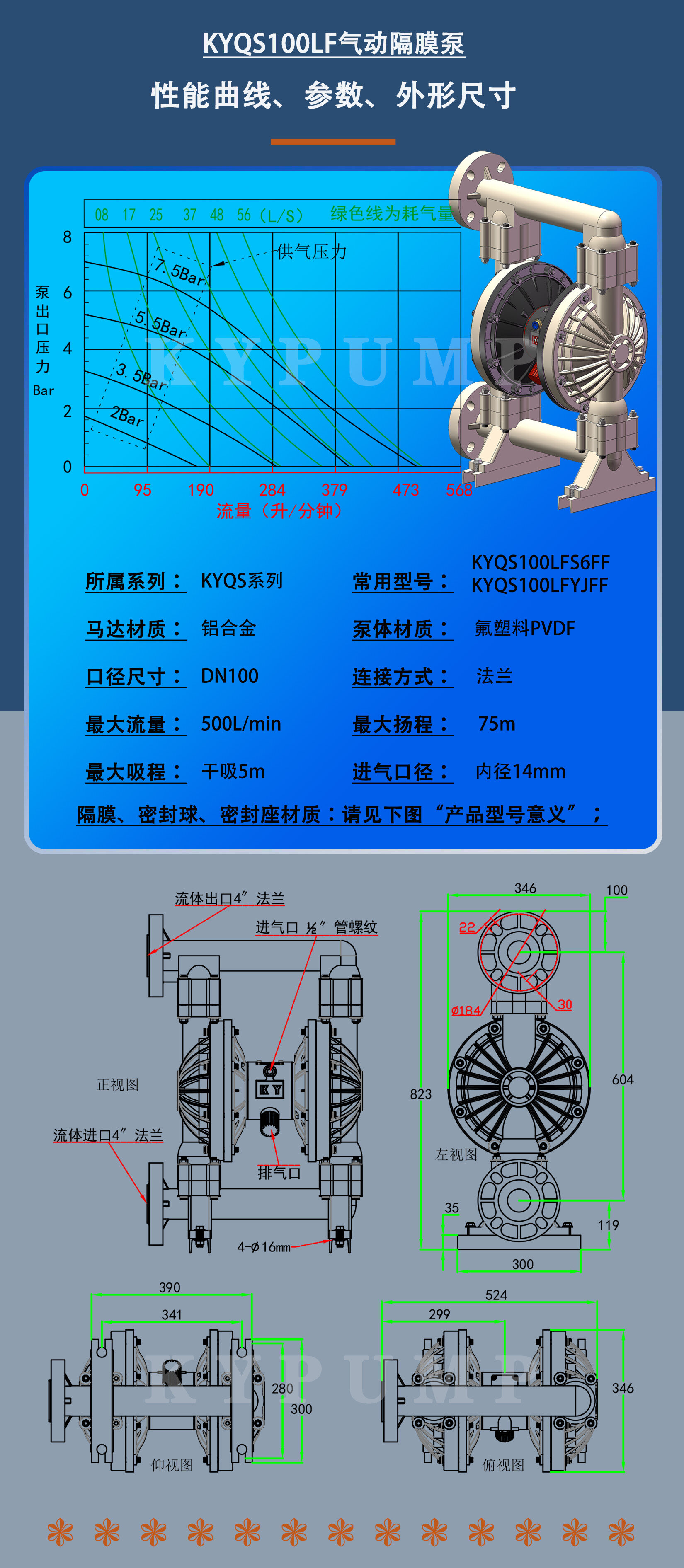 KYQS100LF泵详细参数