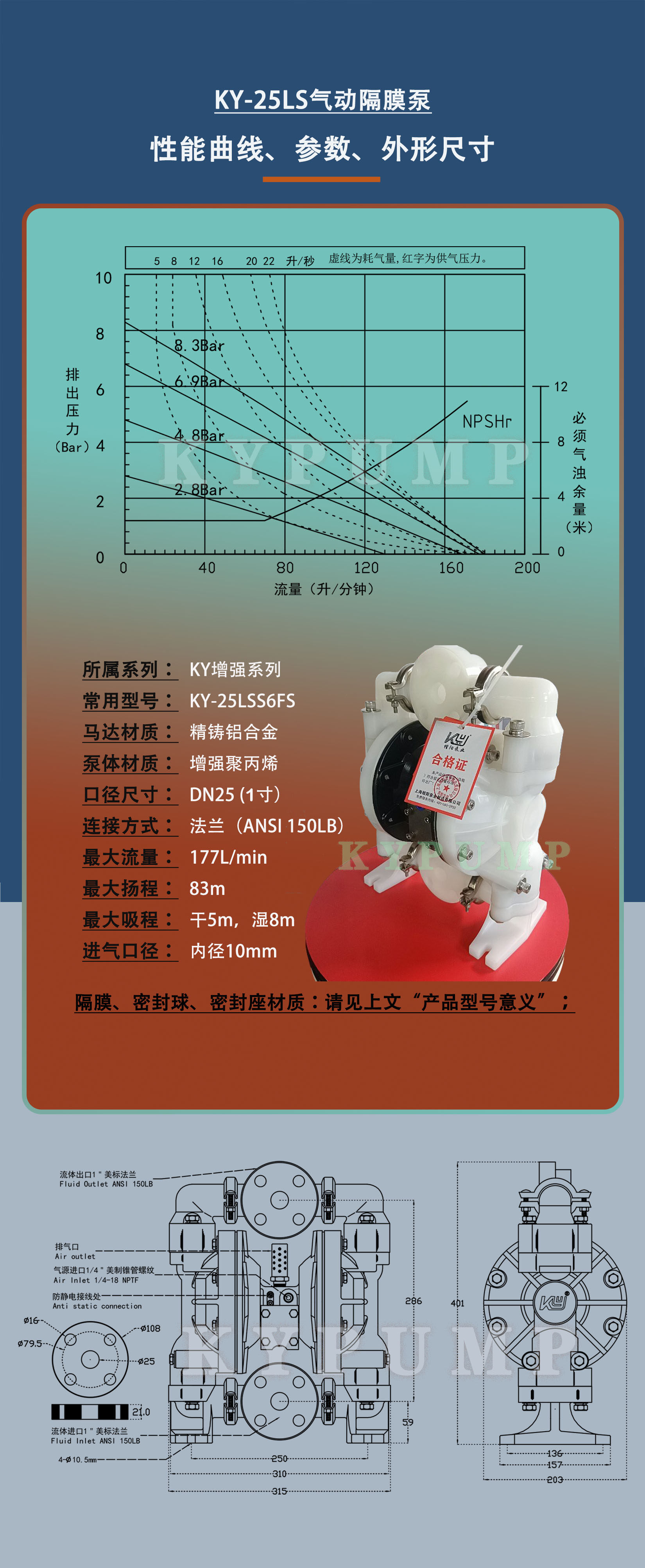 5-泵详细参数KY-25LS