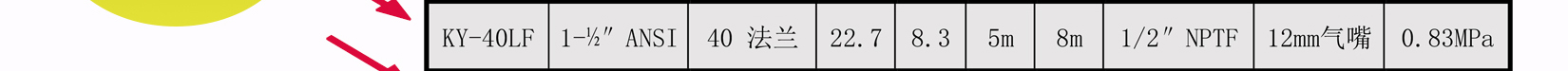 KY-40LF氟塑料气动隔膜泵详细参数